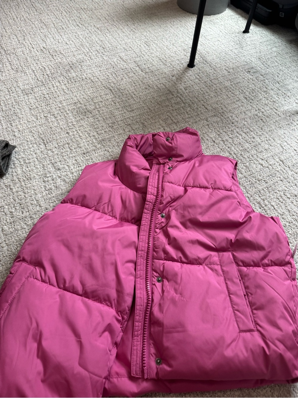 Old Navy Pink Puffer Vest